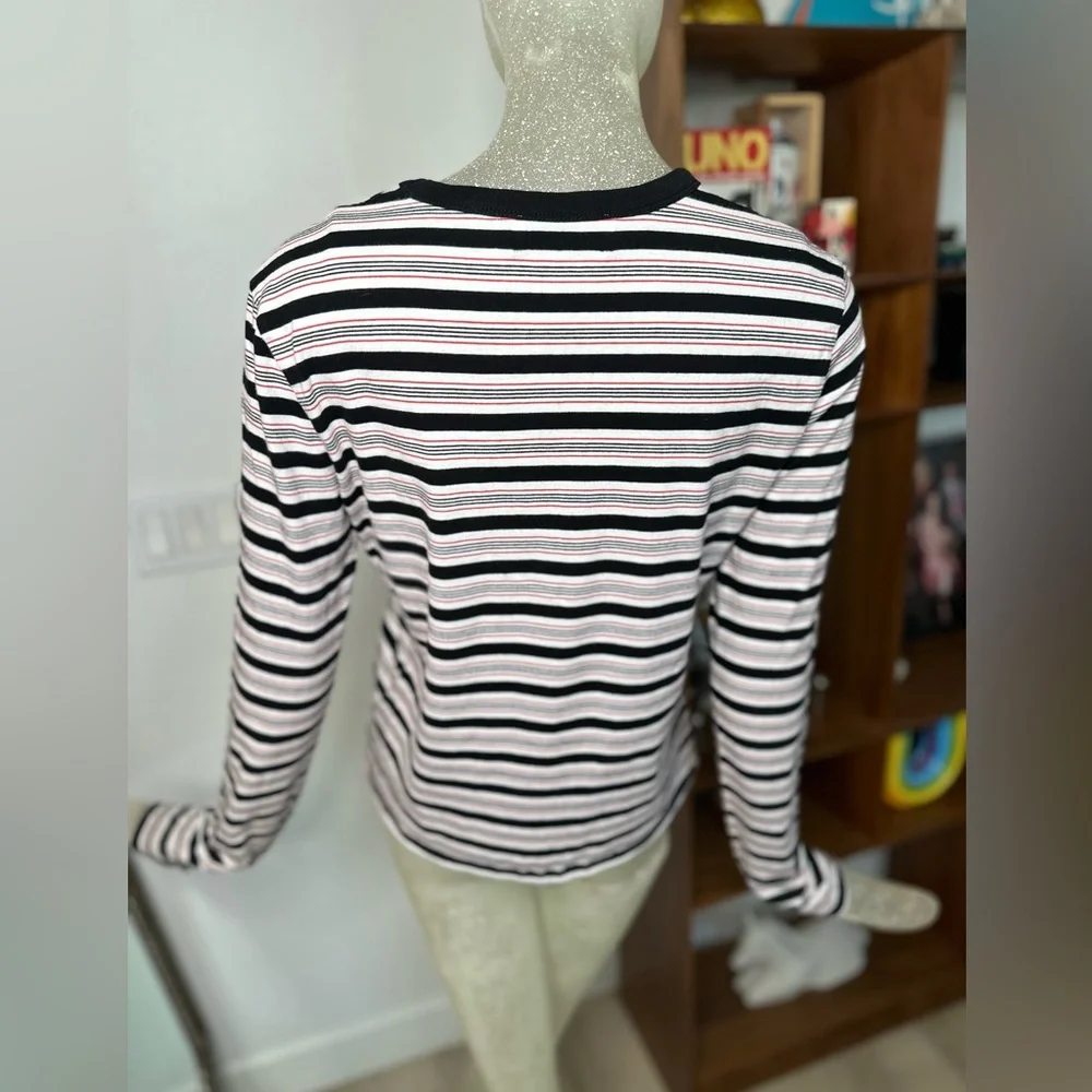 La Ligne New York Women's Striped Long Sleeve Crew Neck Top. Size XSmall - Picture 8 of 11